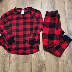 Plaid Red and Black Pajamas